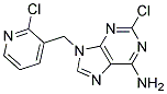 2-CHLORO-9-(2-CHLORO-PYRIDIN-3-YLMETHYL)-9H-PURIN-6-YLAMINE 结构式