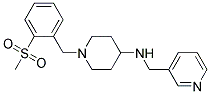 1-[2-(METHYLSULFONYL)BENZYL]-N-(PYRIDIN-3-YLMETHYL)PIPERIDIN-4-AMINE 结构式