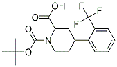 1-(TERT-BUTOXYCARBONYL)-4-(2-(TRIFLUOROMETHYL)PHENYL)PIPERIDINE-2-CARBOXYLIC ACID 结构式