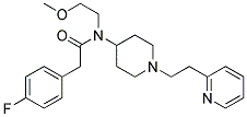 2-(4-FLUOROPHENYL)-N-(2-METHOXYETHYL)-N-[1-(2-PYRIDIN-2-YLETHYL)PIPERIDIN-4-YL]ACETAMIDE 结构式