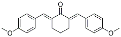 2,6-Bis-[1-(4-methoxy-phenyl)-meth-(E)-ylidene]-cyclohexanone 结构式