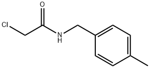 2-氯-N-(4-甲苄基)乙酰胺 结构式