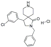 2-Benzyl-4-(3-chlorophenyl)-2,8-diazaspiro[4.5]decan-1-one hydrochloride 结构式