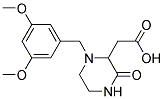 [1-(3,5-DIMETHOXY-BENZYL)-3-OXO-PIPERAZIN-2-YL]-ACETIC ACID 结构式