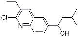 1-(2-CHLORO-3-ETHYL-QUINOLIN-6-YL)-3-METHYL-BUTAN-1-OL 结构式