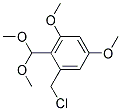 1-CHLOROMETHYL-2-DIMETHOXYMETHYL-3,5-DIMETHOXY-BENZENE 结构式