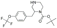 2-(4-TRIFLUOROMETHOXY-BENZYL)-PIPERAZINE-1-CARBOXYLIC ACID TERT-BUTYL ESTER 结构式