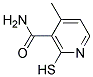 2-硫基-3-氨基甲酮-4-甲基吡啶 结构式