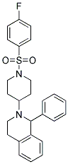 2-(1-[(4-FLUOROPHENYL)SULFONYL]PIPERIDIN-4-YL)-1-PHENYL-1,2,3,4-TETRAHYDROISOQUINOLINE 结构式