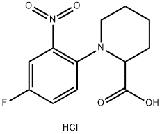 1-(4-Fluoro-2-nitrophenyl)piperidine-2-carboxylicacidhydrochloride