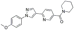 2-[1-(4-METHOXYPHENYL)-1H-PYRAZOL-4-YL]-5-(PIPERIDIN-1-YLCARBONYL)PYRIDINE 结构式