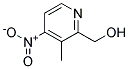 2-Hydroxymethyl-4-nitro-3-methylpyridine 结构式