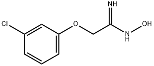 2-(3-CHLOROPHENOXY)-N'-HYDROXYETHANIMIDAMIDE 结构式