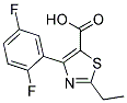 2-Ethyl-4-(2,5-Difluorophenyl)-5-Thiazole-Carboxylic Acid 结构式