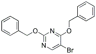 2,4-Di(Benzyloxy)-5-Bromo-Pyrimidine 结构式