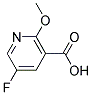 2-Methoxy-5-Fluoronicotinic Acid 结构式