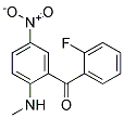 2-methlamino-5-nitro-2'-fluoro benzophenone 结构式