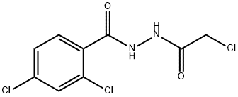 2,4-Dichloro-N'-(2-chloroacetyl)benzenecarbohydrazide 结构式