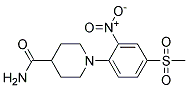 1-[4-(Methylsulphonyl)-2-nitrophenyl]piperidine-4-carboxamide 结构式