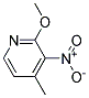 2-甲氧基-3-硝基-4-甲基吡啶 结构式
