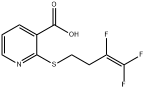 2-[(3,4,4-Trifluorobut-3-en-1-yl)thio]nicotinic acid 结构式