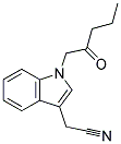 [1-(2-OXO-PENTYL)-1H-INDOL-3-YL]-ACETONITRILE 结构式