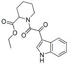 1-[2-(1H-INDOL-3-YL)-2-OXO-ACETYL]-PIPERIDINE-2-CARBOXYLIC ACID ETHYL ESTER 结构式