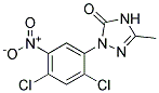2-(2,4-Dichloro-5-nitro-phenyl)-5-methyl-2,4-dihydro-[1,2,4]triazol-3-one 结构式