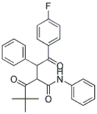 2-[2-(4-FLUORO-PHENYL)-2-OXO-1-PHENYL-ETHYL]-4,4-DIMETHYL-3-OXO-PENTANOIC ACID PHENYLAMIDE 结构式