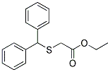 2-[(Diphenylmethyl)Thio]Acetic Acid Ethyl Ester 结构式