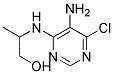 2-[(5-amino-6-chloropyrimidin-4-yl)amino]propan-1-ol 结构式