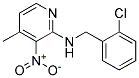 (2-Chloro-benzyl)-(4-methyl-3-nitro-pyridin-2-yl)-amine 结构式