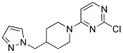 2-chloro-4-[4-(1H-pyrazol-1-ylmethyl)piperidin-1-yl]pyrimidine 结构式