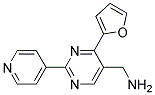 1-(4-furan-2-yl-2-pyridin-4-ylpyrimidin-5-yl)methanamine 结构式