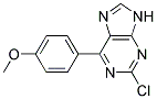 2-chloro-6-(4-methoxyphenyl)-9H-purine 结构式