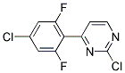 2-Chloro-4-(4-chloro-2,6-difluoro-phenyl)-pyrimidine 结构式