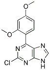 2-chloro-6-(2,4-dimethoxyphenyl)-9H-purine 结构式