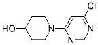 1-(6-Chloro-pyrimidin-4-yl)-piperidin-4-ol 结构式