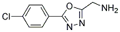 1-[5-(4-chlorophenyl)-1,3,4-oxadiazol-2-yl]methanamine 结构式