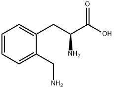 2-amino-3-[2-(aminomethyl)phenyl]propanoic acid 结构式