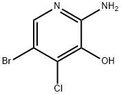 2-AMINO-5-BROMO-4-CHLORO-3-HYDROXYPYRIDINE 结构式