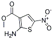 2-AMINO-5-NITROTHIOPHENE-3-CARBOXYLIC ACID METHYL ESTER 结构式