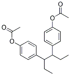 ((1,2-DIETHYLETHYLENE)BIS(P-PHENYLENE))DIACETATE 结构式