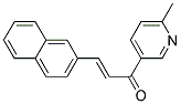 1-(6-METHYL-3-PYRIDYL)-3-(2-NAPHTHYL)-2-PROPEN-1-ONE 结构式