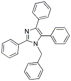 1-BENZYL-2,4,5-TRIPHENYLIMIDAZOLE 结构式