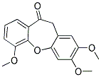 2,3,6-TRIMETHOXYDIBENZ(B,F)OXEPIN-10(11H)-ONE 结构式