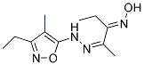 2,3-PENTANEDIONE2-((3-ETHYL-4-METHYL-5-ISOXAZOLYL)HYDRAZONE)3-OXIME 结构式