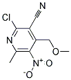 2-CHLORO-4-METHOXYMETHYL-6-METHYL-5-NITRO-3-PYRIDINECARBONITRILE 结构式