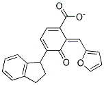 2-FURFURYLIDENE-3-OXO-4-INDANYLBENZOATE 结构式