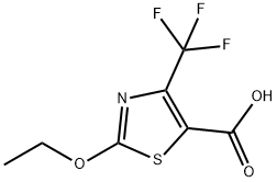 2-ETHOXY-4-TRIFLUOROMETHYL-1,3-THIAZOLE-5-CARBOXYLIC ACID 结构式